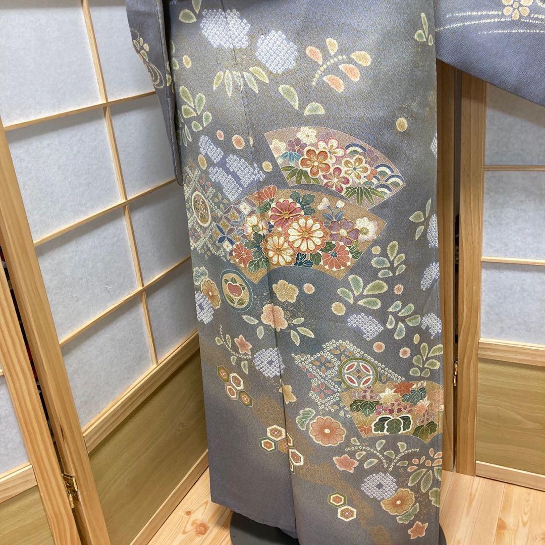 2898# Japanese Kimono Vintage Womens Silk Fabric Robe Kimono only sold