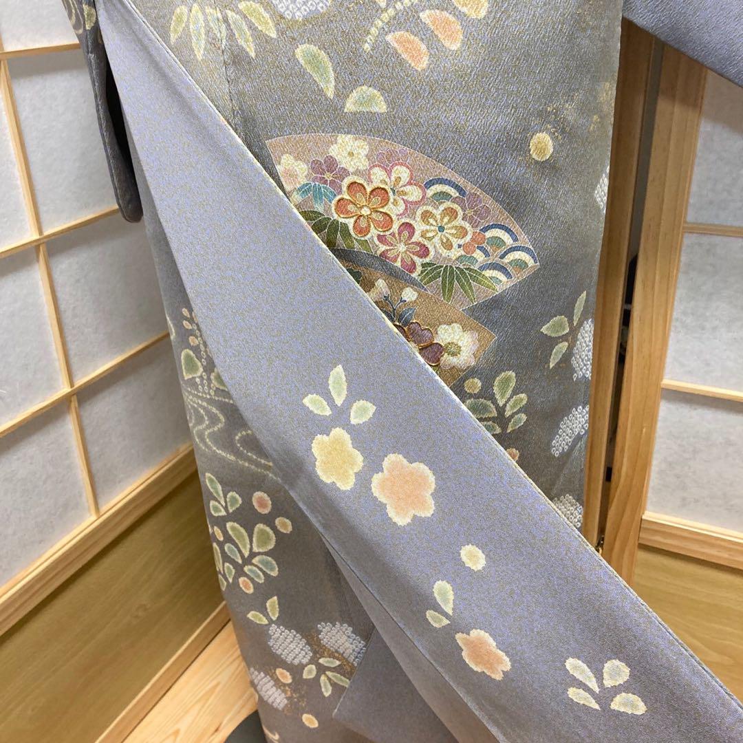 2898# Japanese Kimono Vintage Womens Silk Fabric Robe Kimono only sold