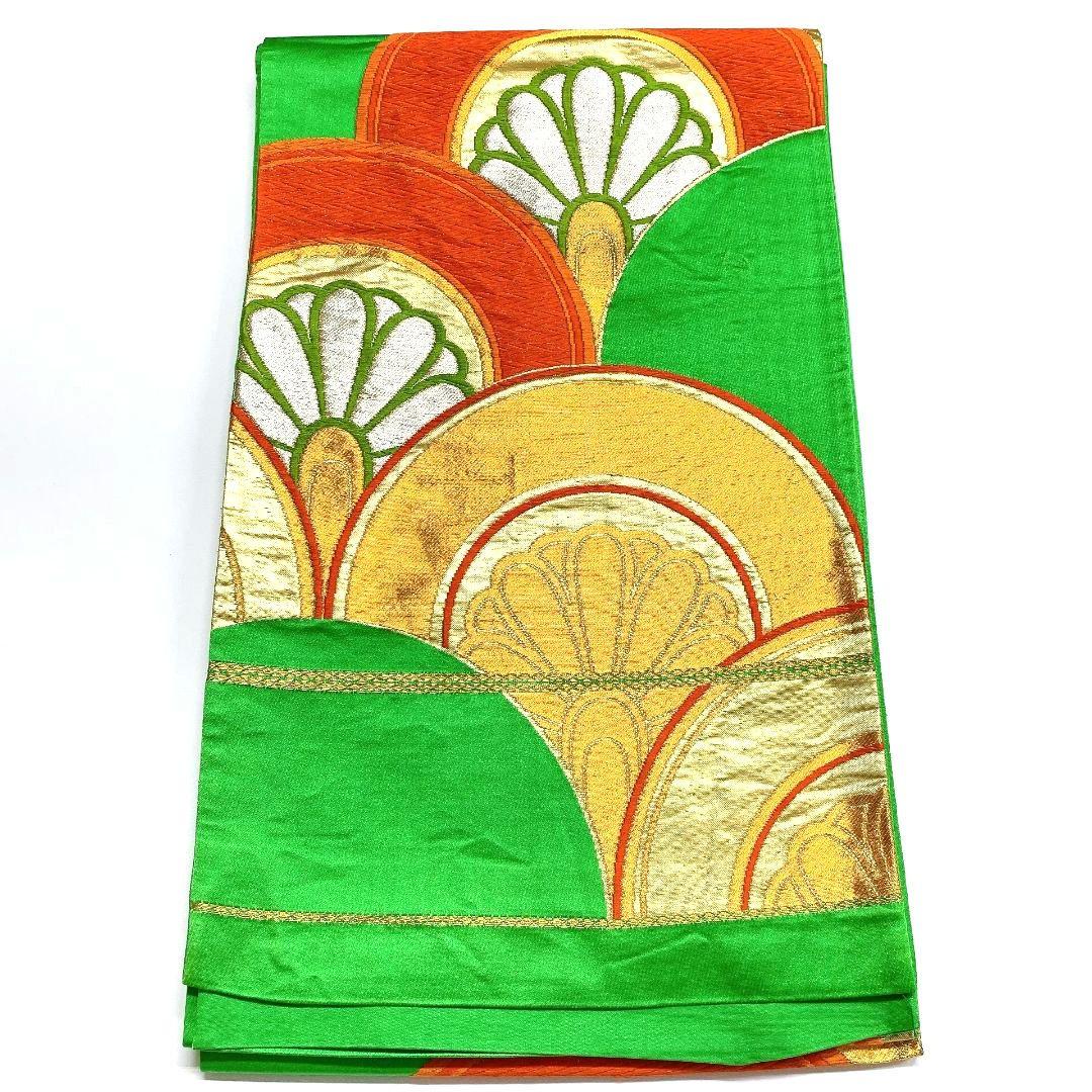 2158# Japanese Vintage Fukuro Obi Belt Kimono Fabric Silk Traditional Untailored