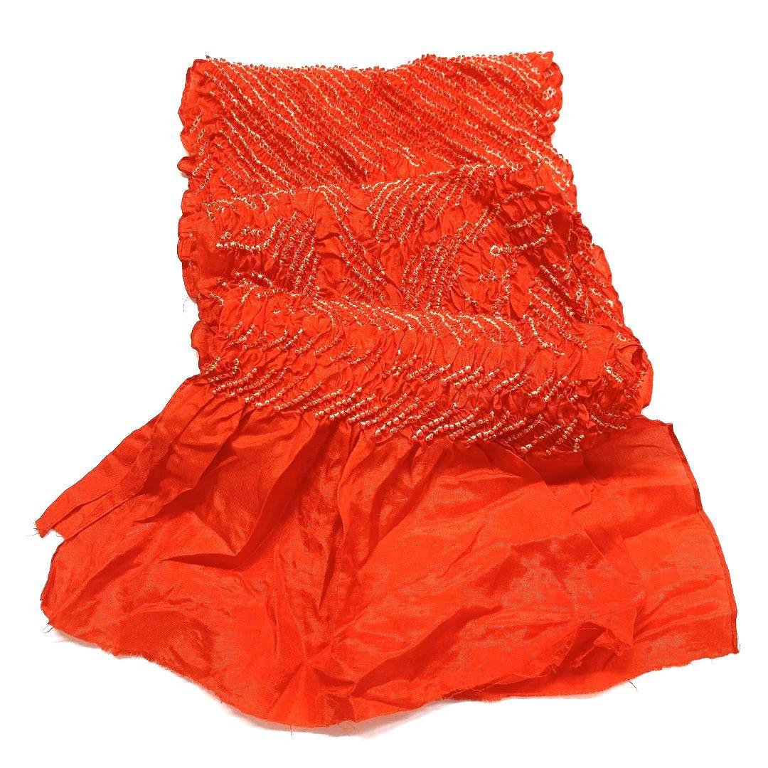 3889# Japanese Kimono Accessory Obiage and Obijime 2-piece Set Silk Shibori