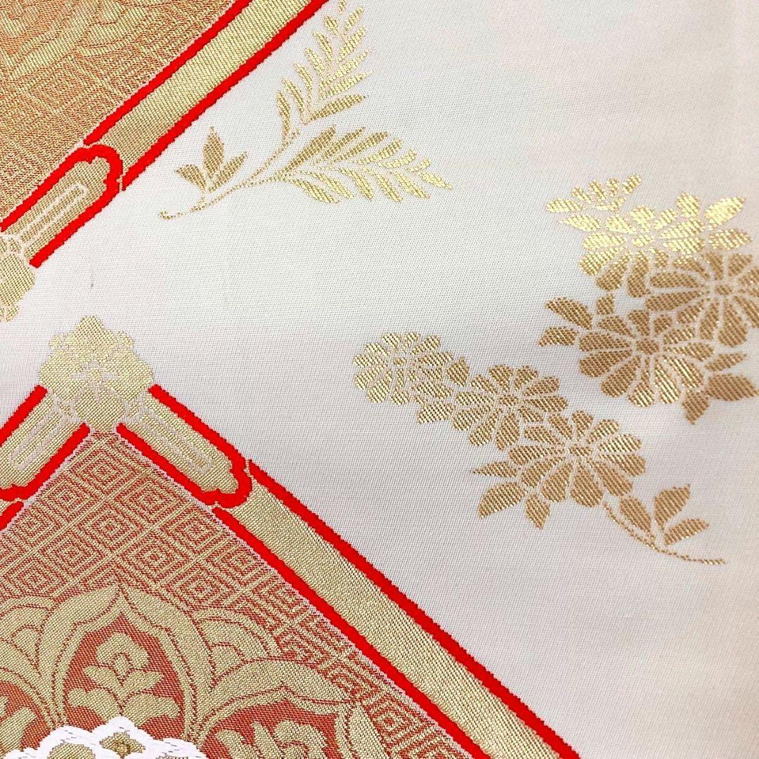 3641# Japanese Vintage Fukuro Obi Belt Kimono Fabric Silk Traditional