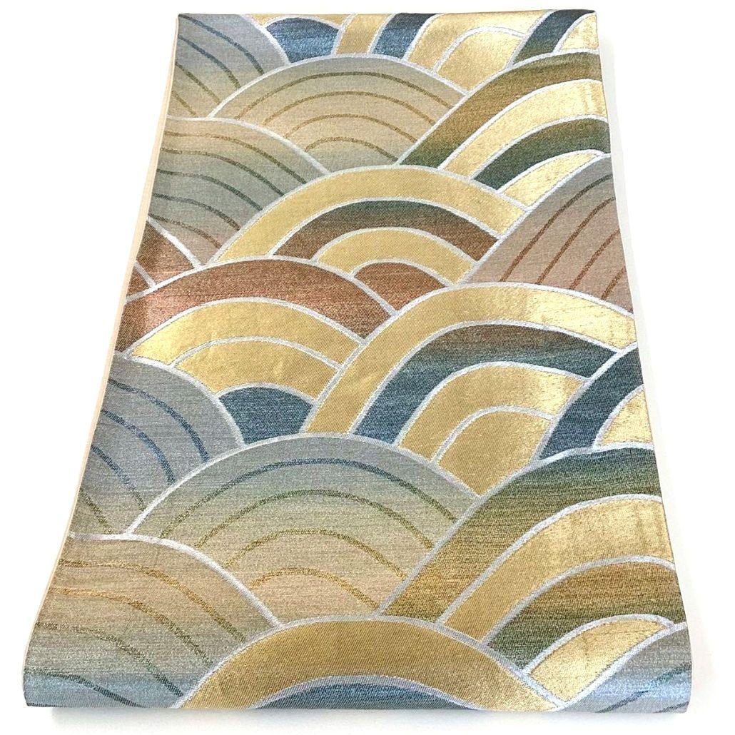 4283# Japanese Vintage Fukuro Obi Belt Kimono Fabric Silk Traditional Untailored