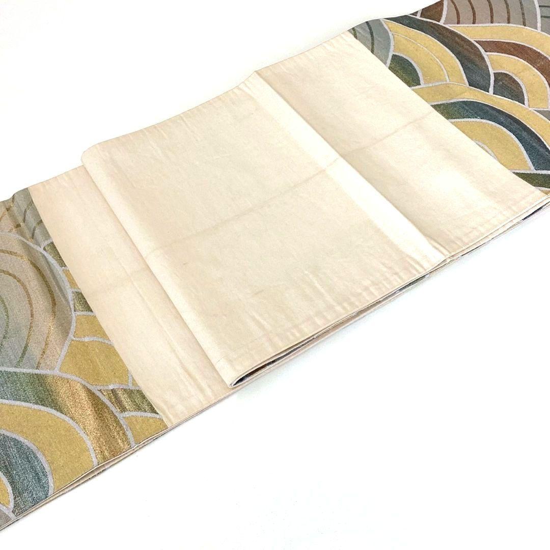 4283# Japanese Vintage Fukuro Obi Belt Kimono Fabric Silk Traditional Untailored