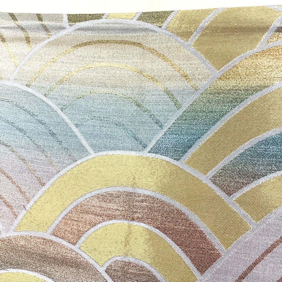 4283# Japanese Vintage Fukuro Obi Belt Kimono Fabric Silk Traditional Untailored