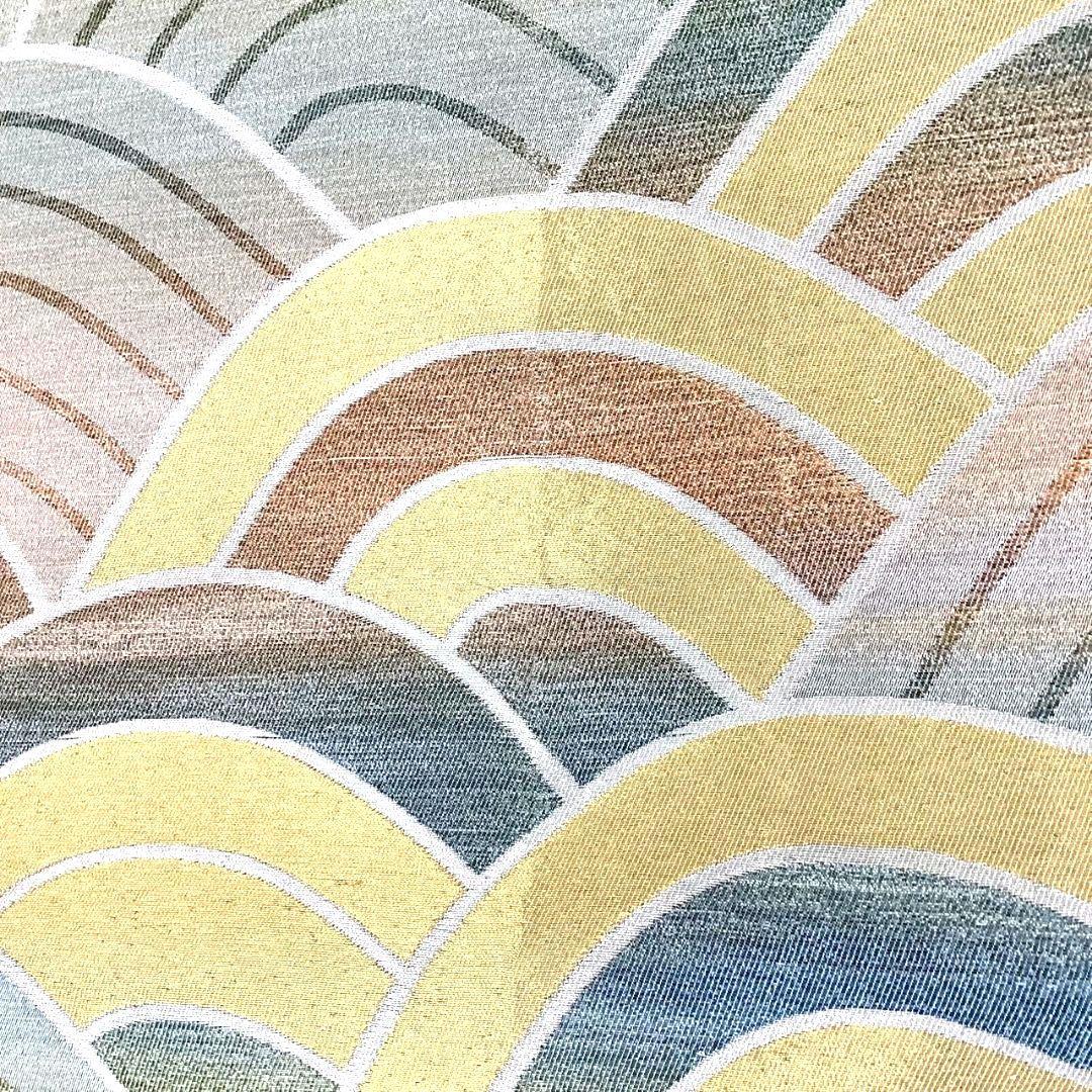 4283# Japanese Vintage Fukuro Obi Belt Kimono Fabric Silk Traditional Untailored