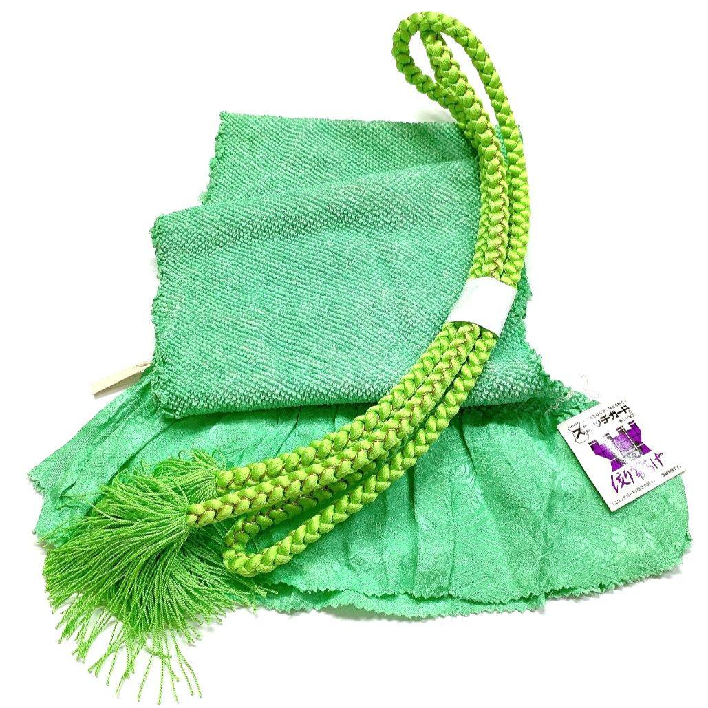 4650# Japanese Kimono Accessory Obiage and Obijime 2-piece Set Silk Shibori