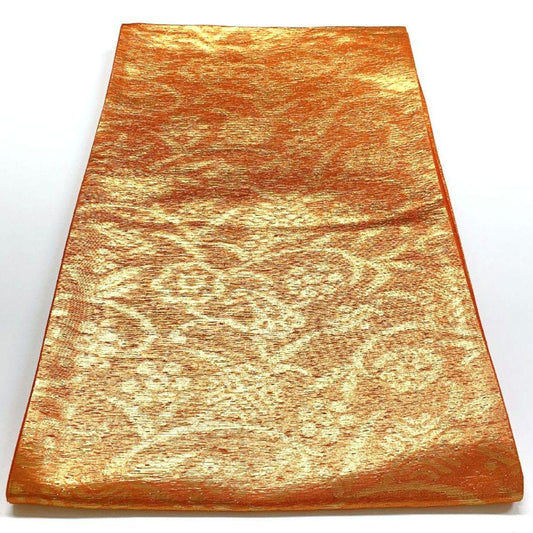 3835# Japanese Vintage Fukuro Obi Belt Kimono Fabric Silk Traditional Unused