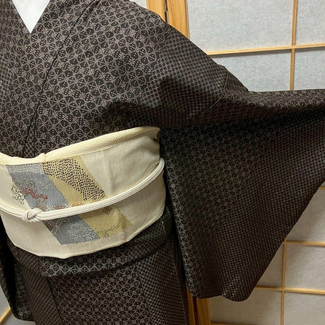 8090# Japanese Kimono Vintage Womens Silk Pongee Fabric Robe Kimono only sold