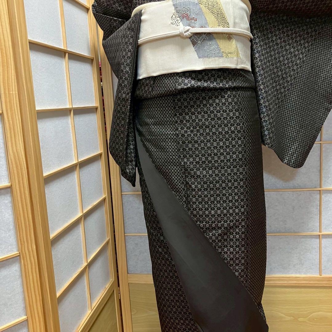 8090# Japanese Kimono Vintage Womens Silk Pongee Fabric Robe Kimono only sold