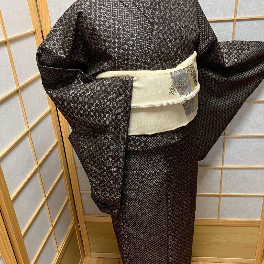 8090# Japanese Kimono Vintage Womens Silk Pongee Fabric Robe Kimono only sold