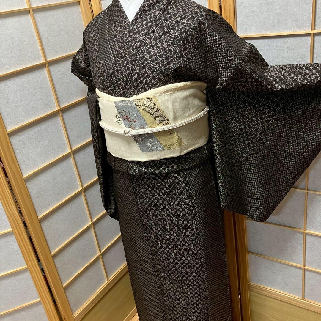 8090# Japanese Kimono Vintage Womens Silk Pongee Fabric Robe Kimono only sold