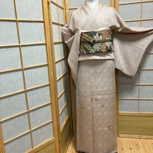 5482# Japanese Kimono Vintage Womens Silk Fabric Robe Kimono only sold Shibori