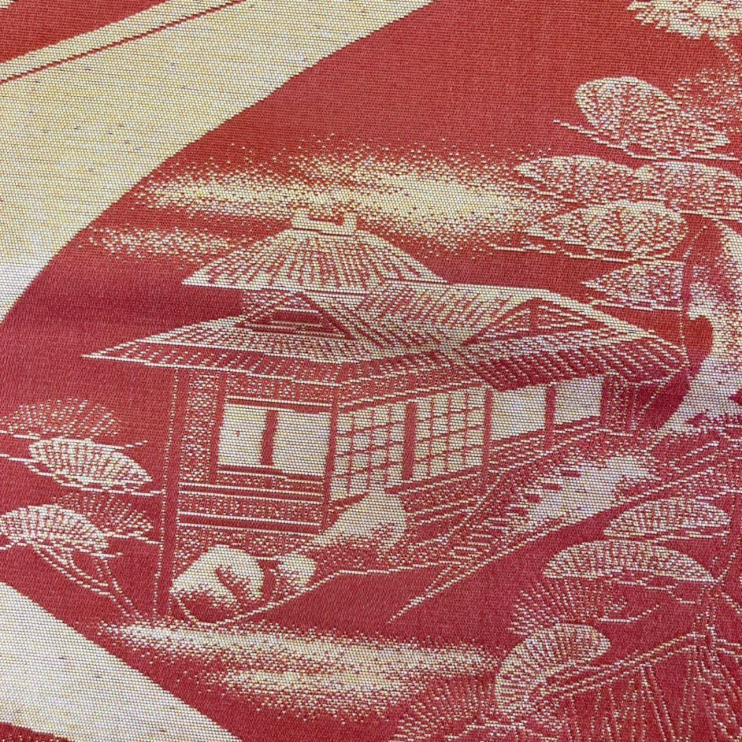 3027# Japanese Vintage Fukuro Obi Belt Kimono Fabric Silk Traditional