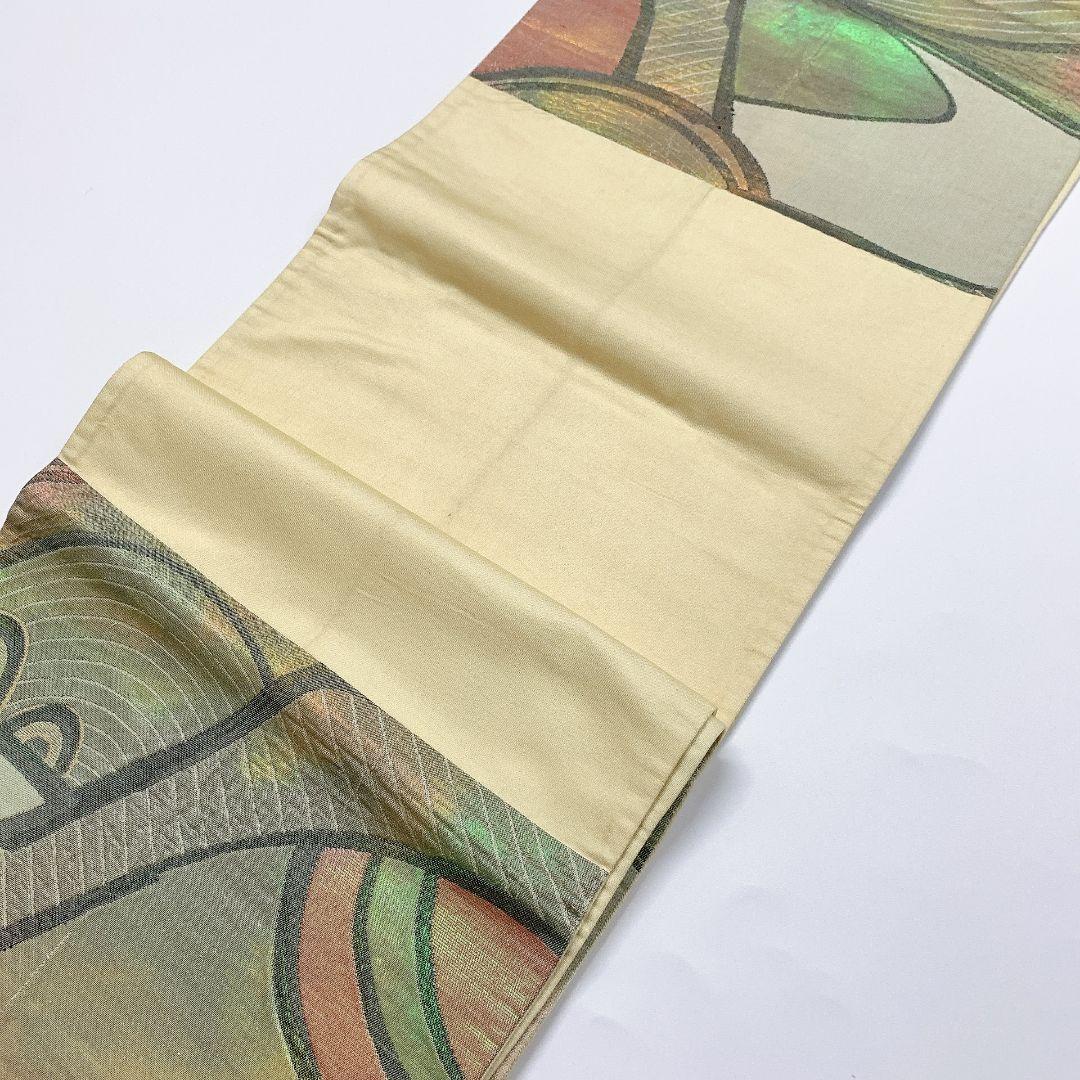 4102# Japanese Vintage Fukuro Obi Belt Kimono Fabric Silk Traditional