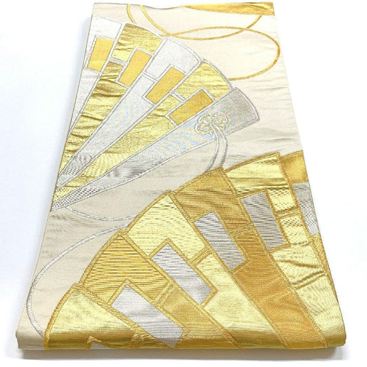 4531# Japanese Vintage Fukuro Obi Belt Kimono Fabric Silk Traditional