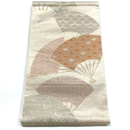 5061# Japanese Vintage Fukuro Obi Belt Kimono Fabric Silk Traditional