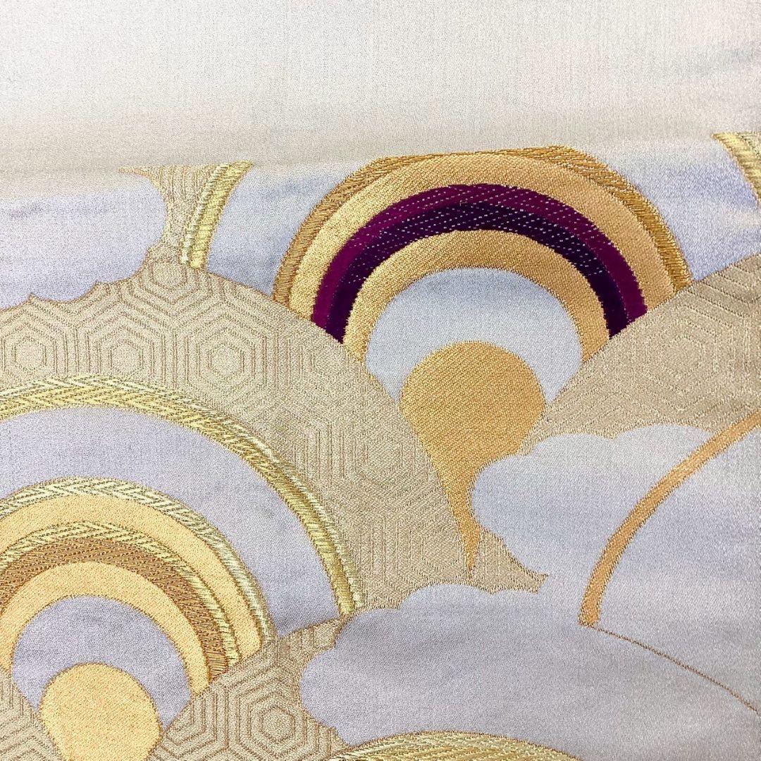 4230# Japanese Vintage Fukuro Obi Belt Kimono Fabric Silk Traditional Embroidery