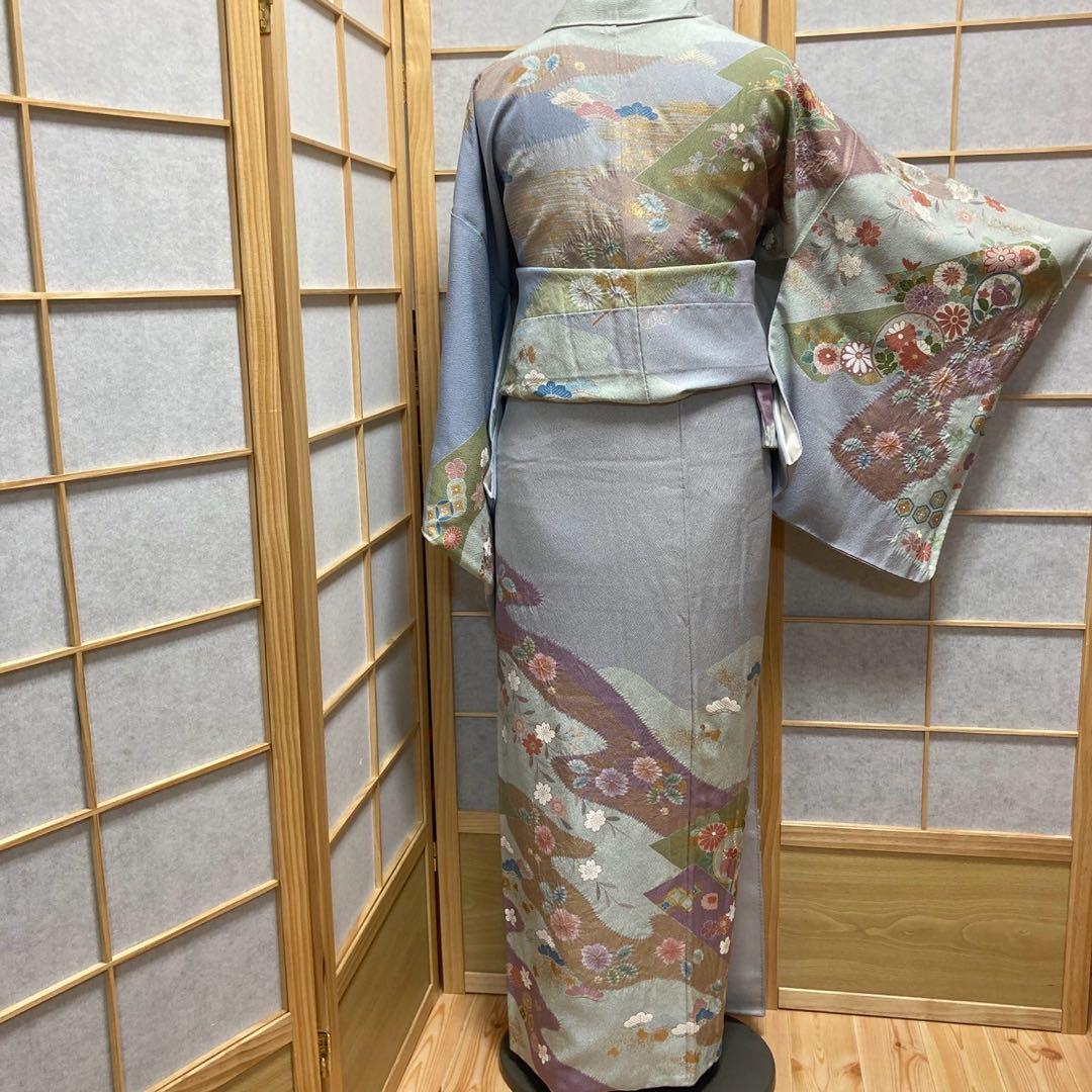 3914# Japanese Kimono Vintage Womens Silk Fabric Robe Kimono only sold