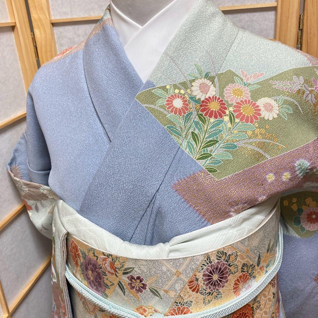 3914# Japanese Kimono Vintage Womens Silk Fabric Robe Kimono only sold