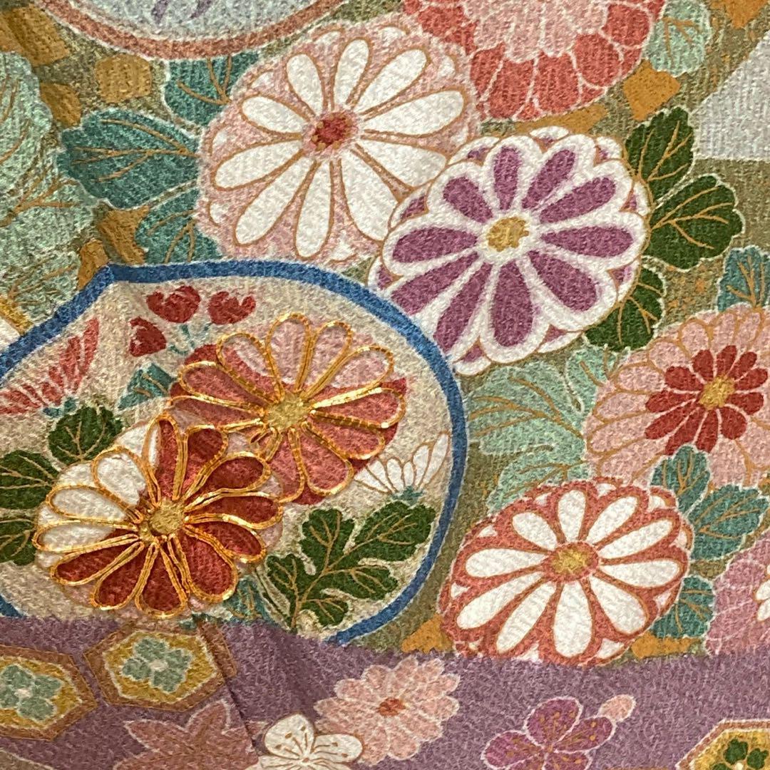 3914# Japanese Kimono Vintage Womens Silk Fabric Robe Kimono only sold