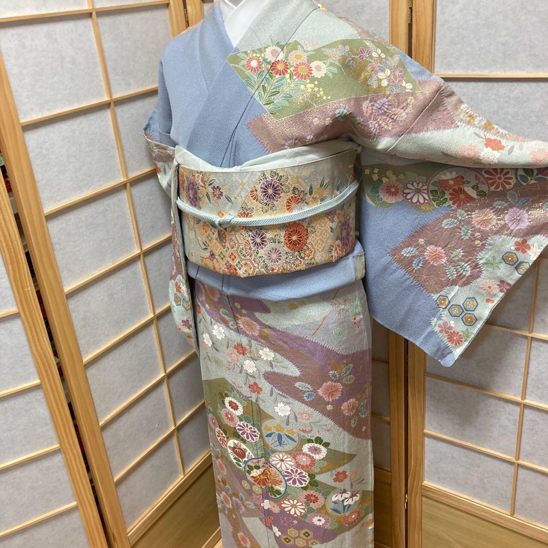 3914# Japanese Kimono Vintage Womens Silk Fabric Robe Kimono only sold