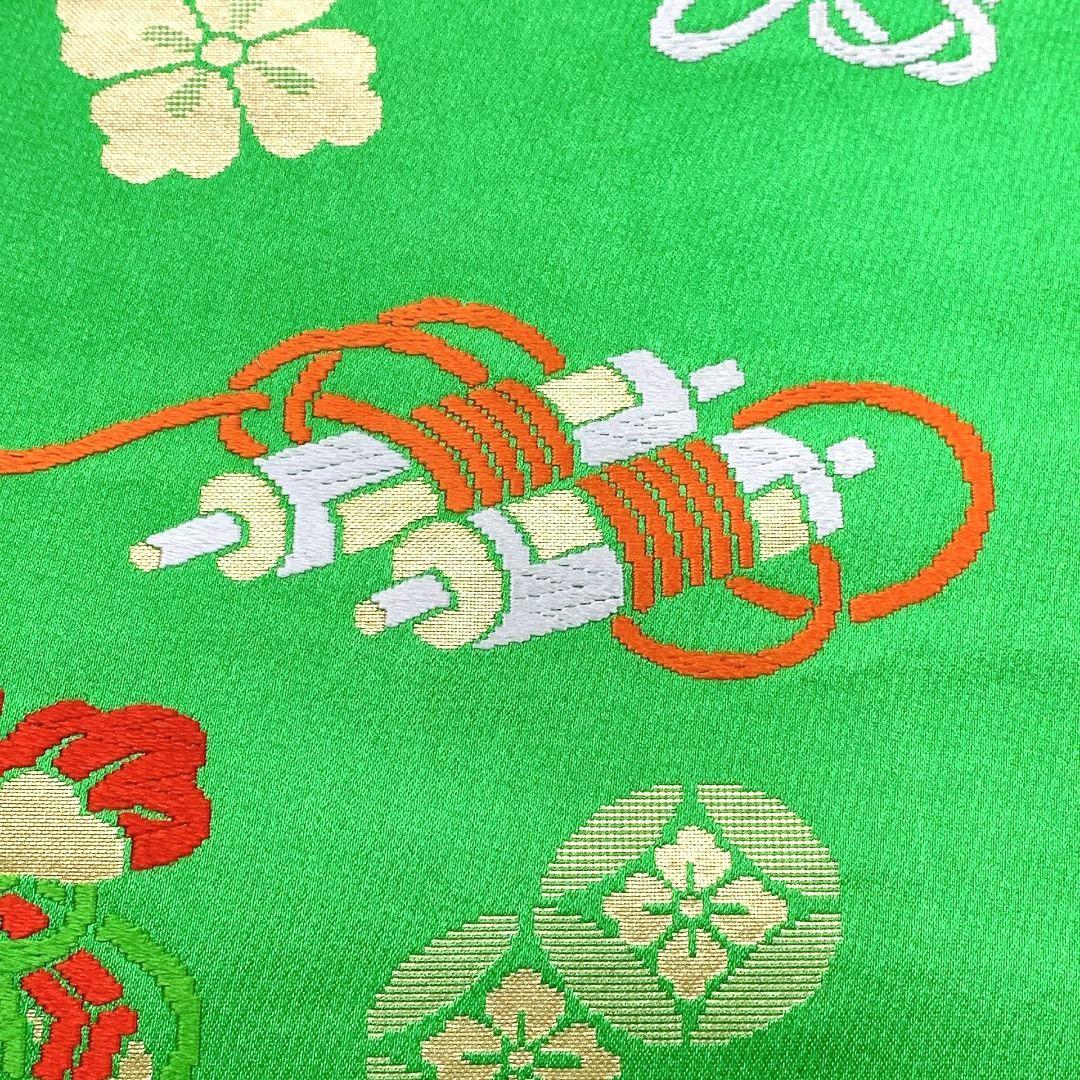 3269# Japanese Vintage Fukuro Obi Belt Kimono Fabric Silk Traditional Embroidery