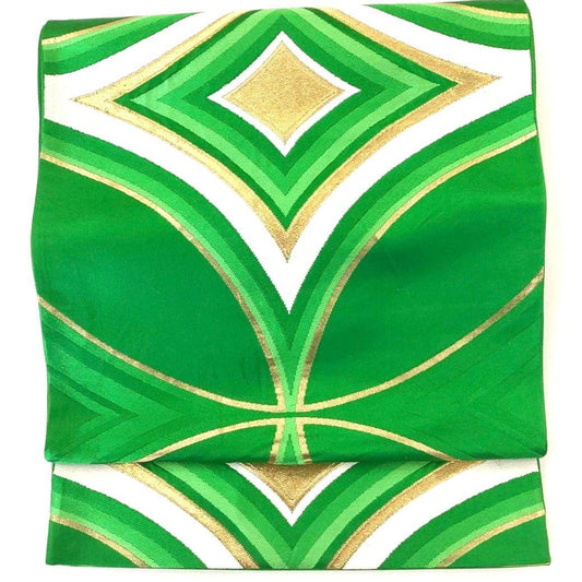 4273# Japanese Vintage Fukuro Obi Belt Kimono Fabric Silk Traditional Untailored