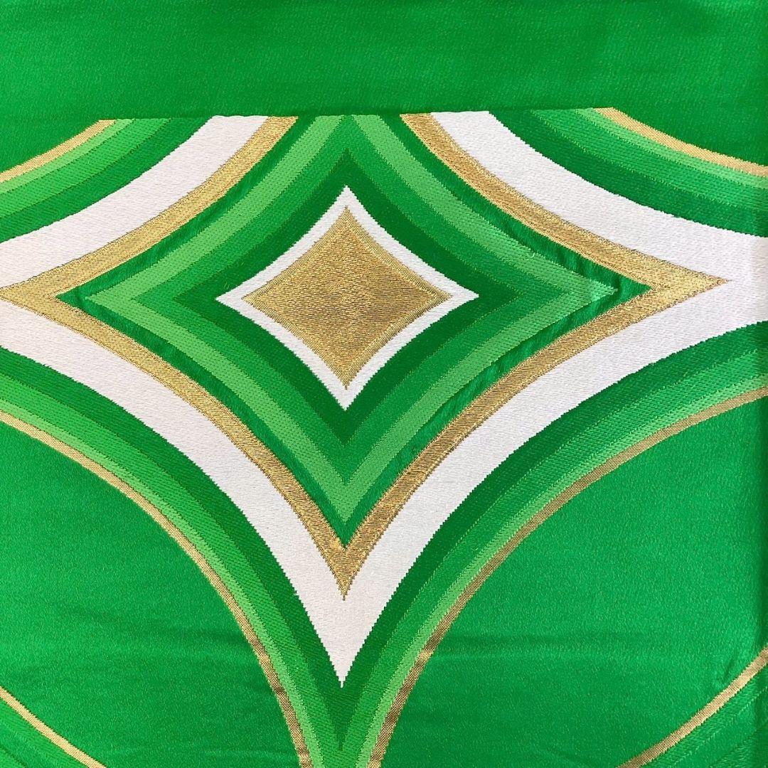 4273# Japanese Vintage Fukuro Obi Belt Kimono Fabric Silk Traditional Untailored