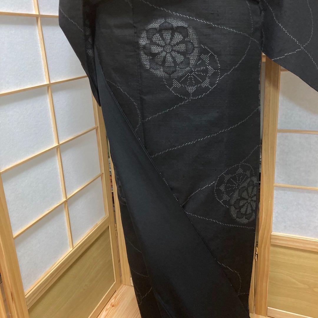 2267# Japanese Kimono Vintage Womens Silk Pongee Fabric Robe Kimono only sold