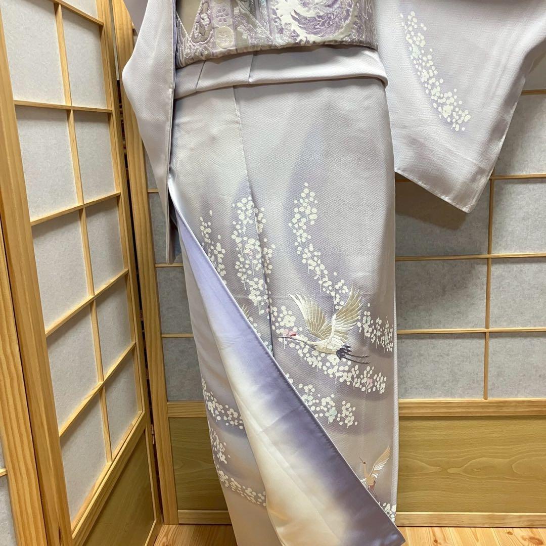 7216# Japanese Kimono Vintage Womens Silk Fabric Robe Kimono only sold
