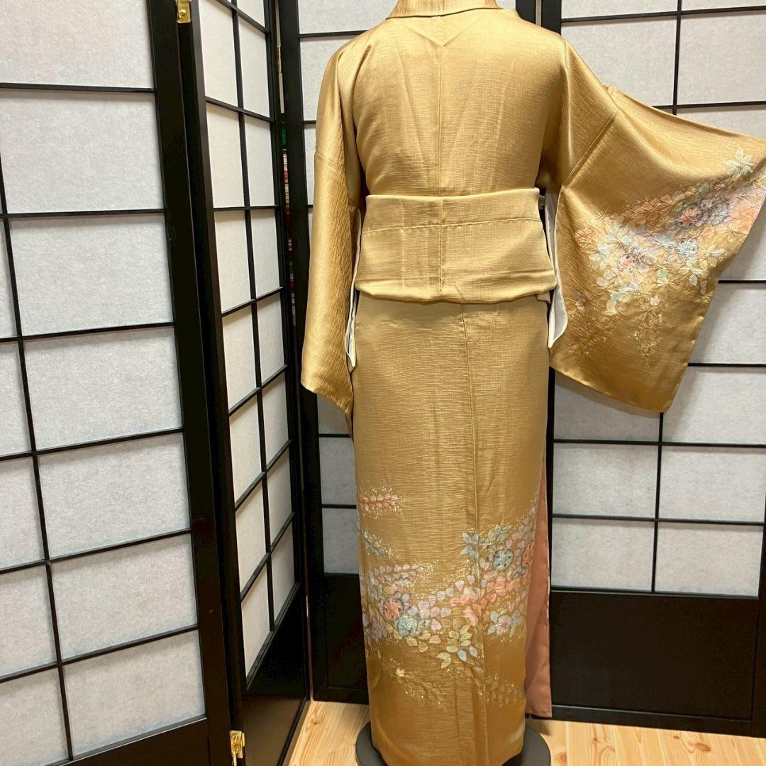 4385# Japanese Kimono Vintage Womens Silk Fabric Robe Kimono only sold Shibori