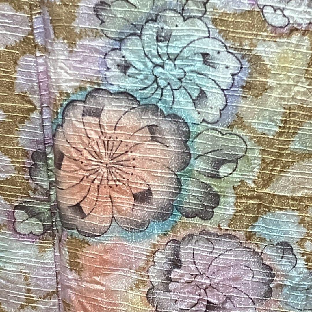 4385# Japanese Kimono Vintage Womens Silk Fabric Robe Kimono only sold Shibori