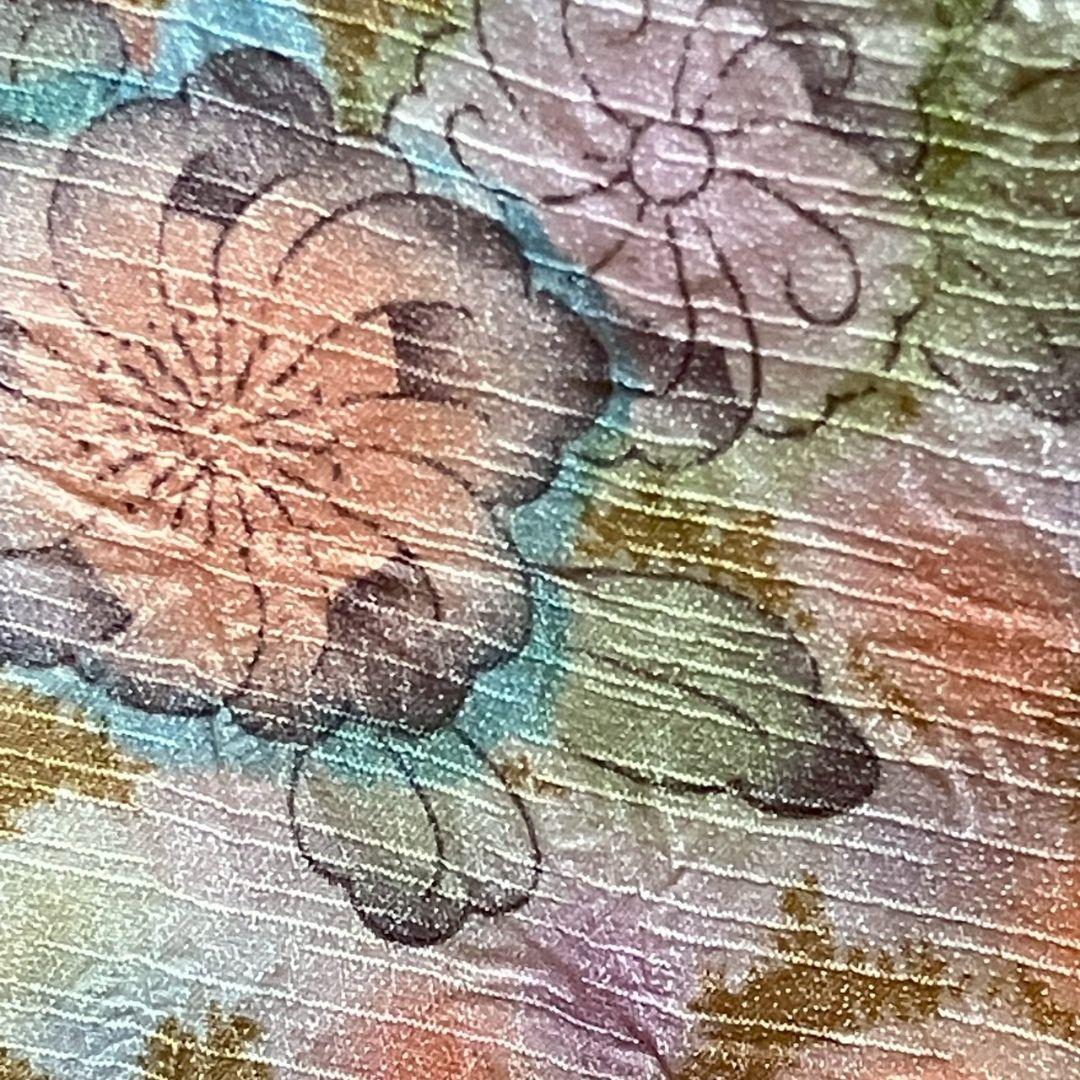 4385# Japanese Kimono Vintage Womens Silk Fabric Robe Kimono only sold Shibori
