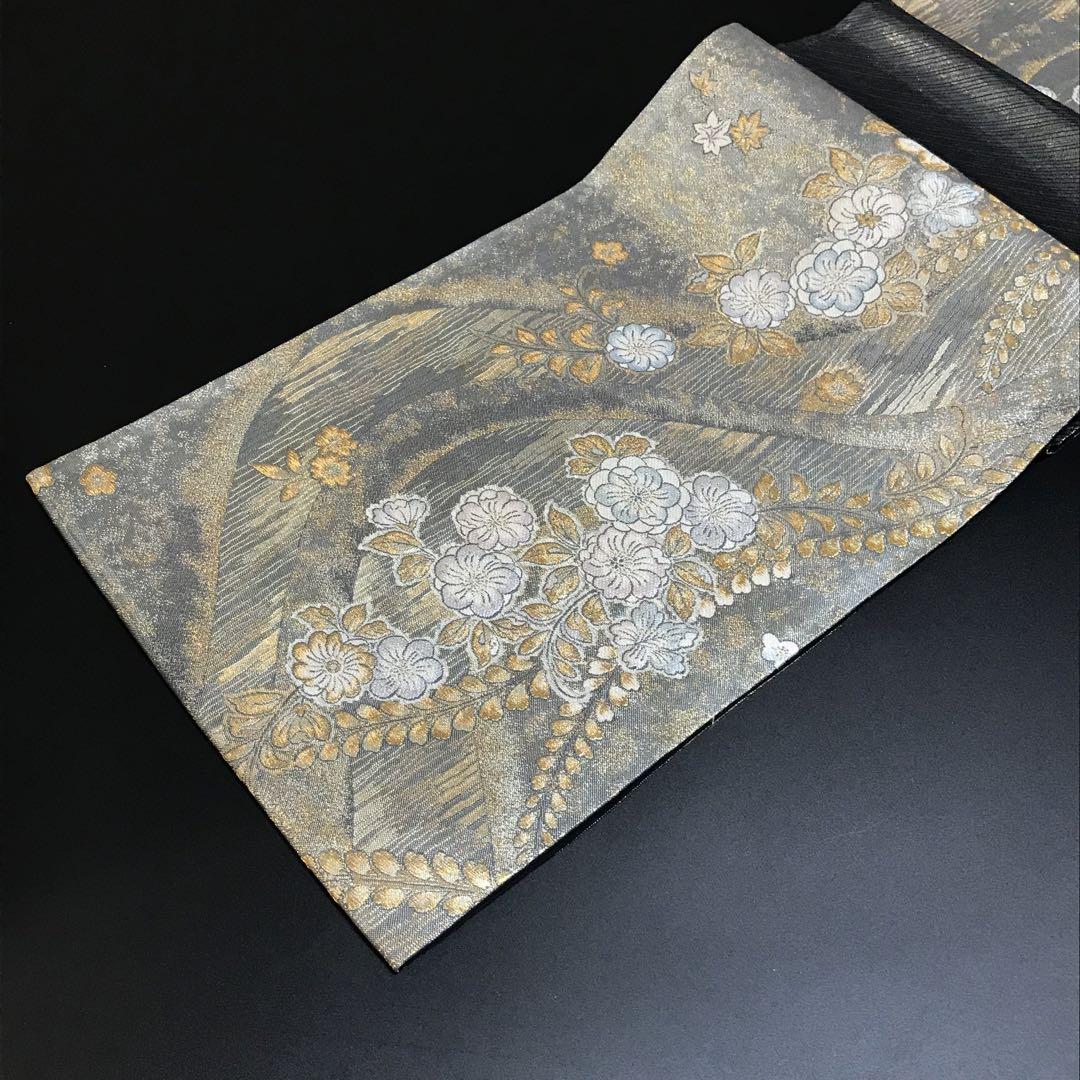 5805# Japanese Vintage Fukuro Obi Belt Kimono Fabric Silk Traditional