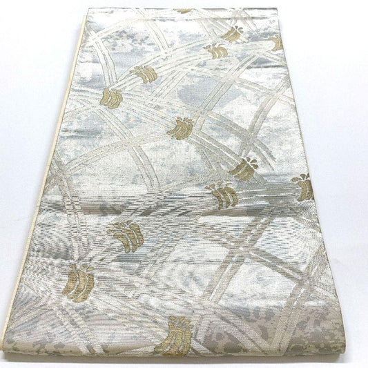 4453# Japanese Vintage Fukuro Obi Belt Kimono Fabric Silk Traditional Untailored