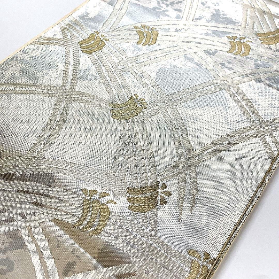 4453# Japanese Vintage Fukuro Obi Belt Kimono Fabric Silk Traditional Untailored