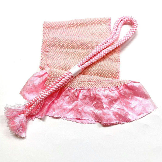 4220# Japanese Kimono Accessory Obiage and Obijime 2-piece Set Silk Shibori