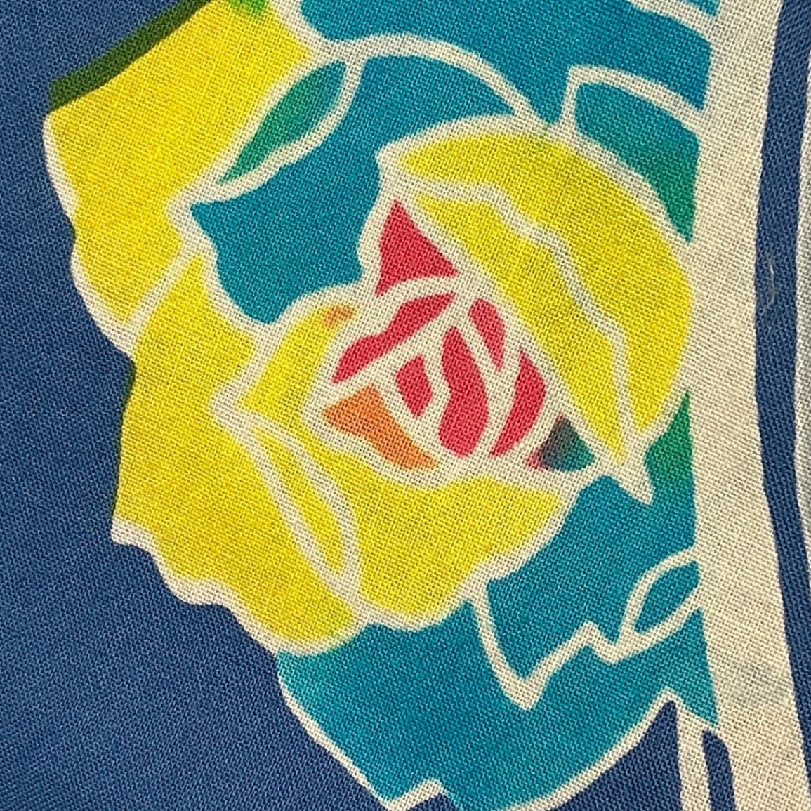 ［9122］浴衣 薔薇文様 ぼかし ゆかた レディース 綿 リメイク