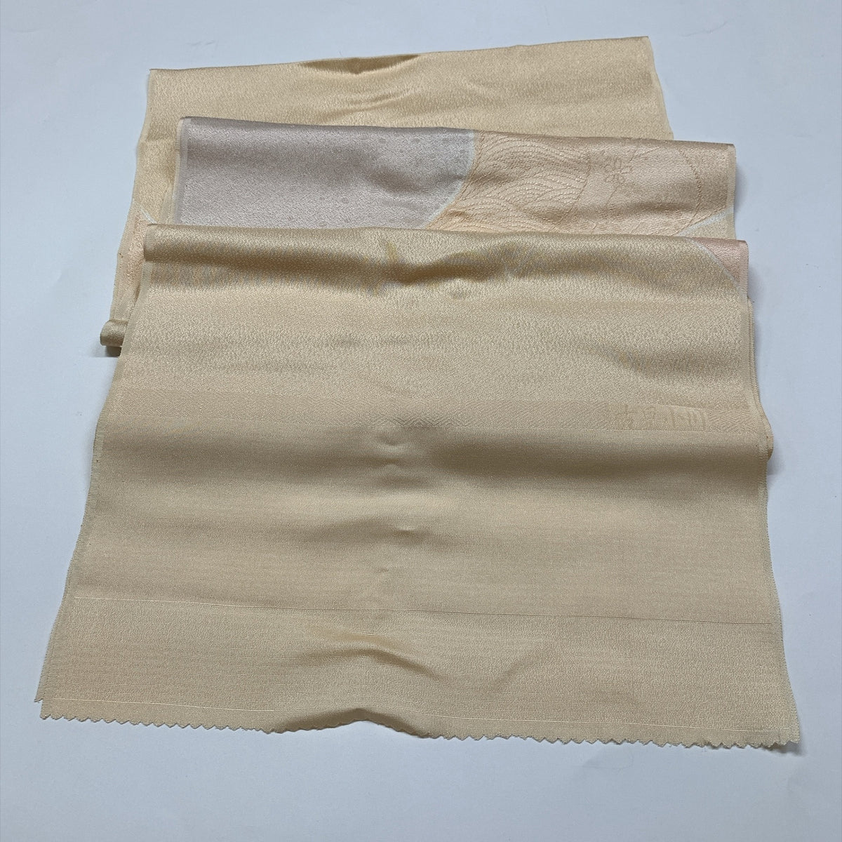 ［9278］帯締め 帯揚げ セット 花吉祥道長文様 金糸 正絹 着物 帯絞め