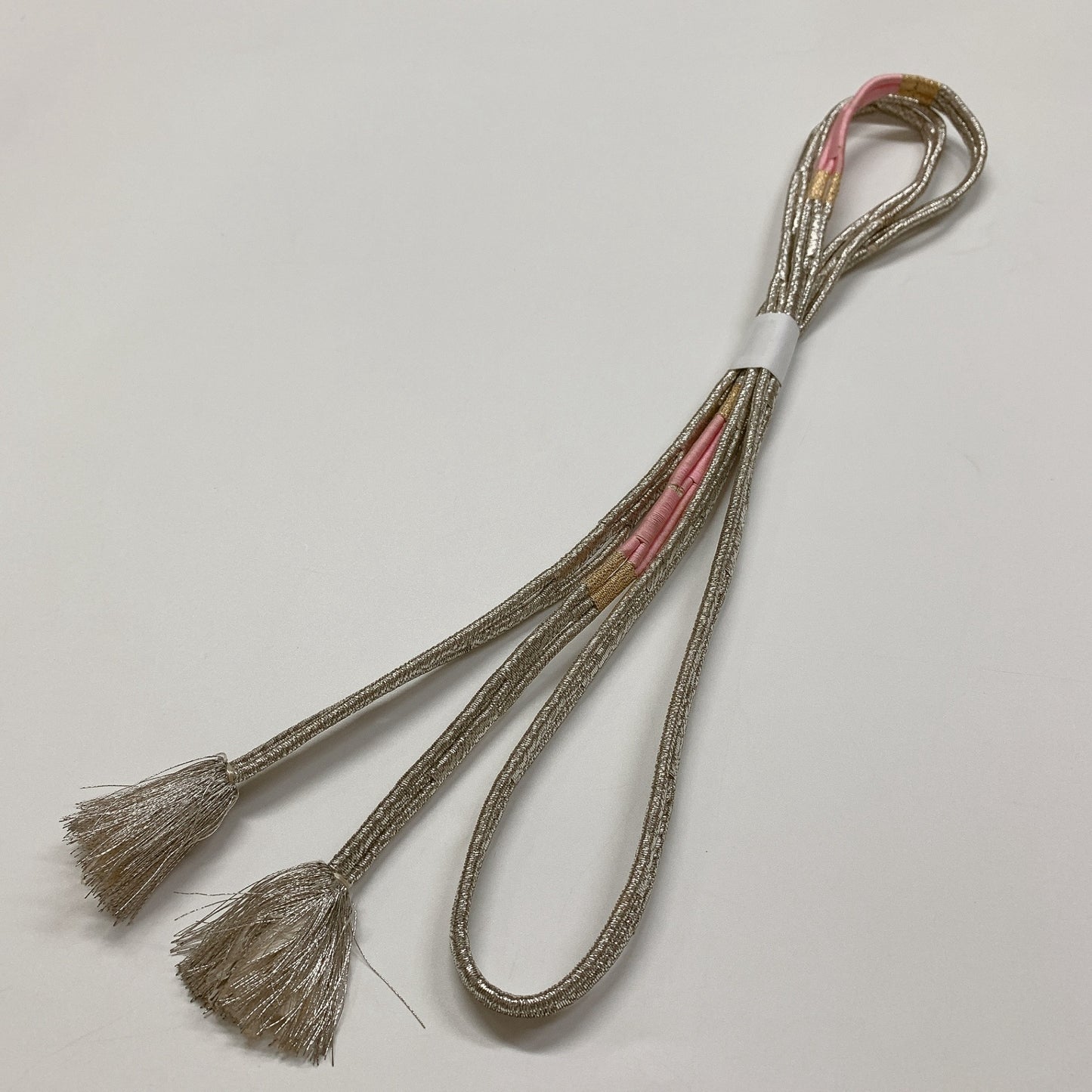 ［9060］帯締め 帯揚げ セット 草花破れ地紙 金銀糸 ぼかし 正絹 着物 帯絞め