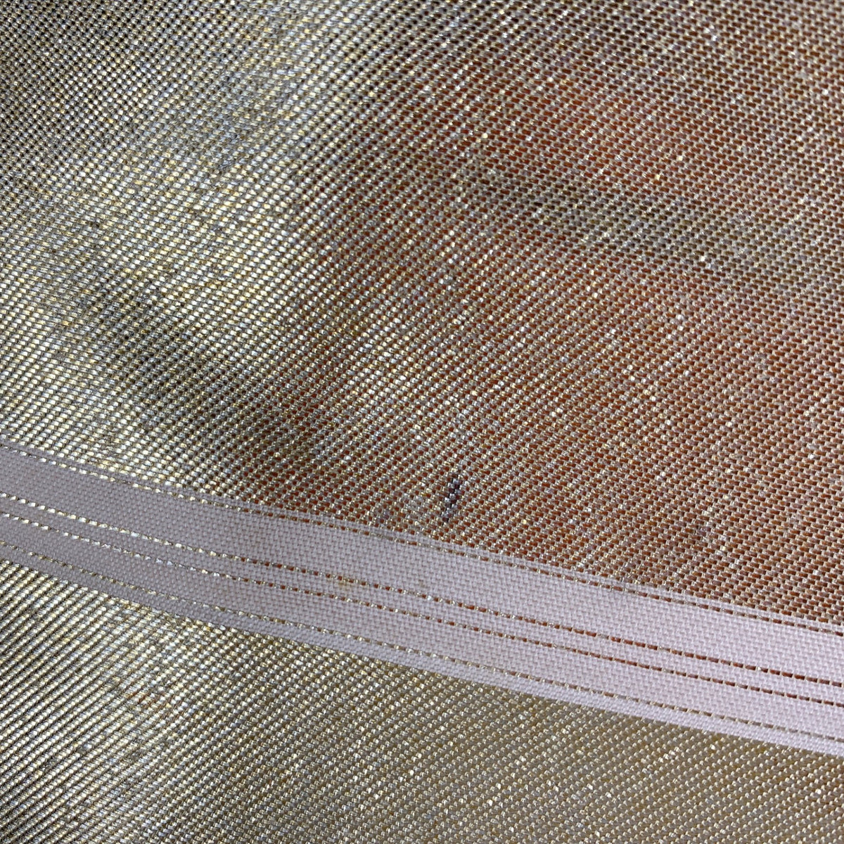［9332］名古屋帯  金彩 九寸 正絹 着物