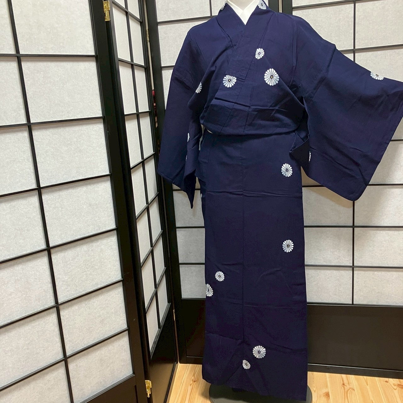 8774# Japanese Yukata Womens Vintage Fabric Cotton Robe Kimono Traditional