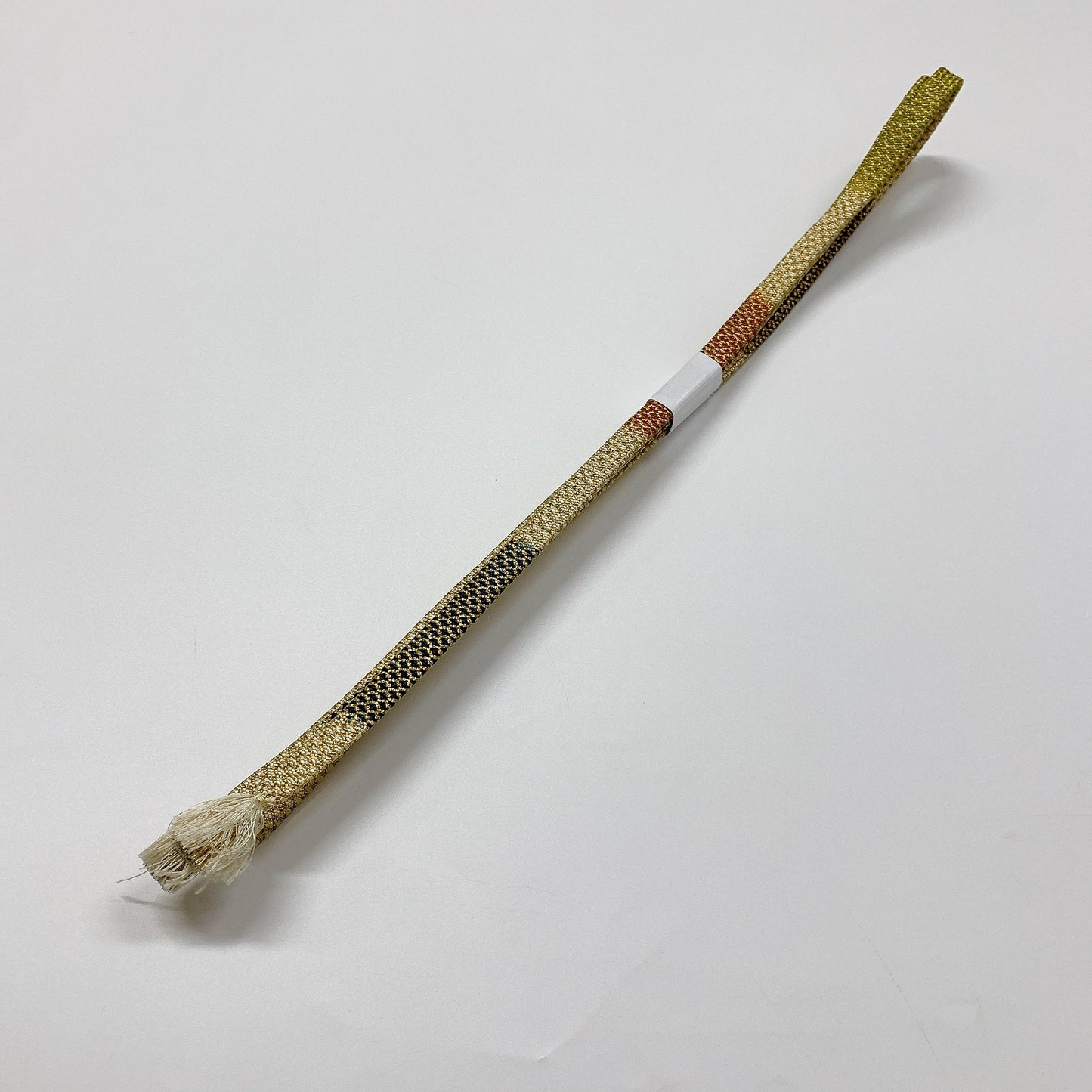 ［8447］帯締め 帯揚げ セット 草花楓文様 金糸 正絹 着物 帯絞め