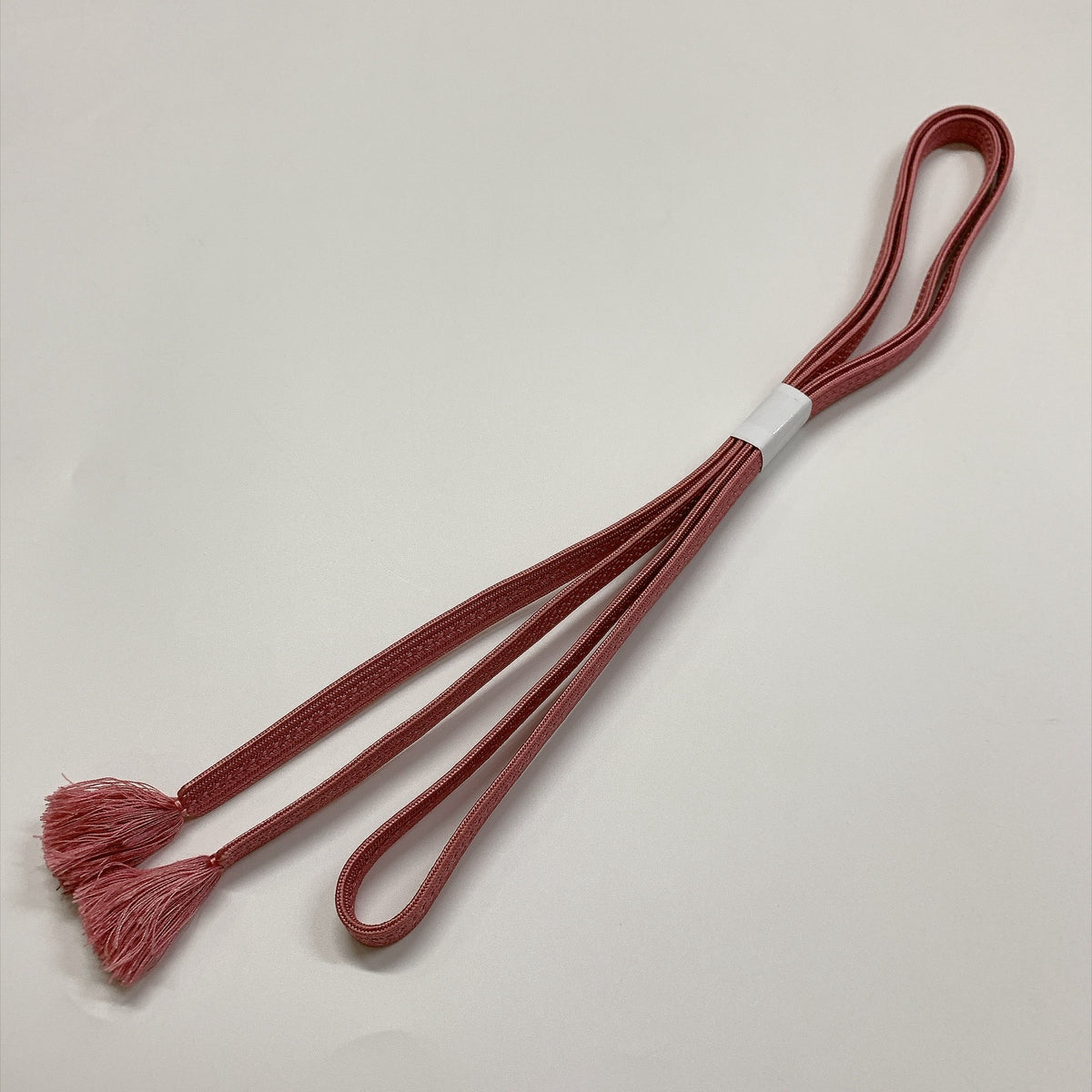 ［9805］帯締め 帯揚げ セット 舞蝶草葉文様 金糸 正絹 着物 帯絞め