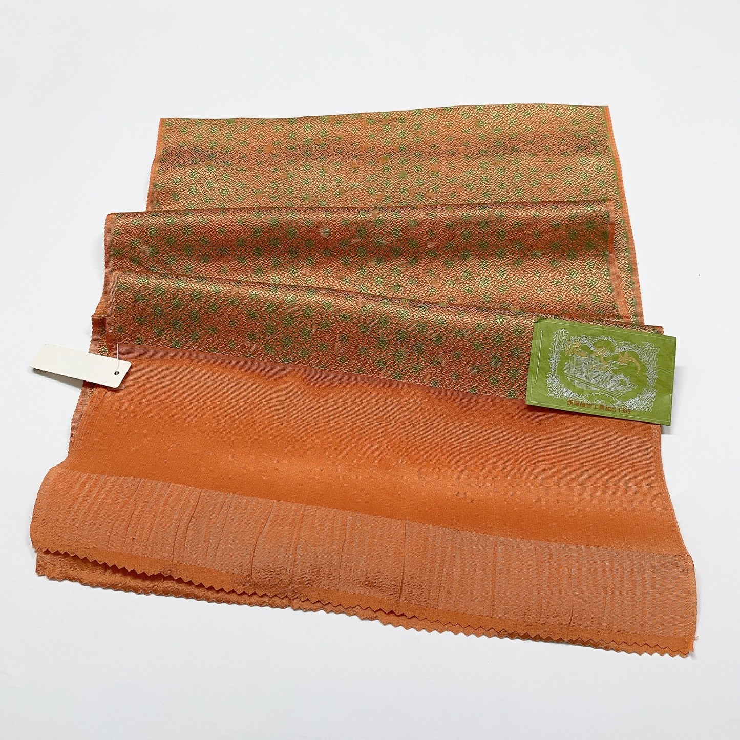 8057# Japanese Kimono Accessory Vintage Obiage and Obijime 2-piece Set Silk