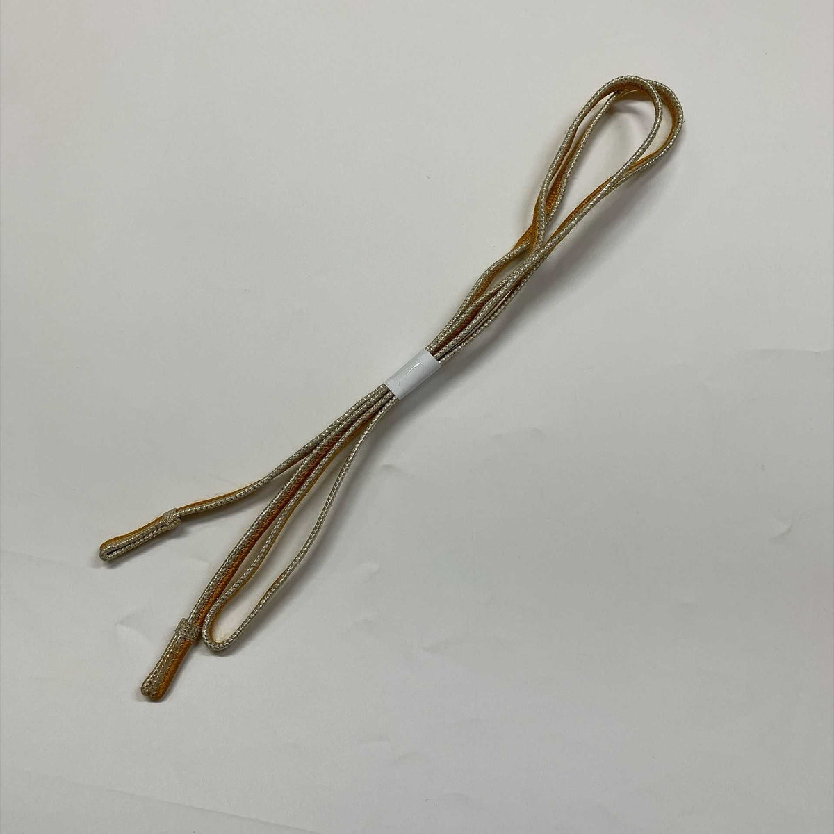 ［9823］帯締め 帯揚げ セット 花菱雲取文様 銀糸 正絹 着物 帯絞め