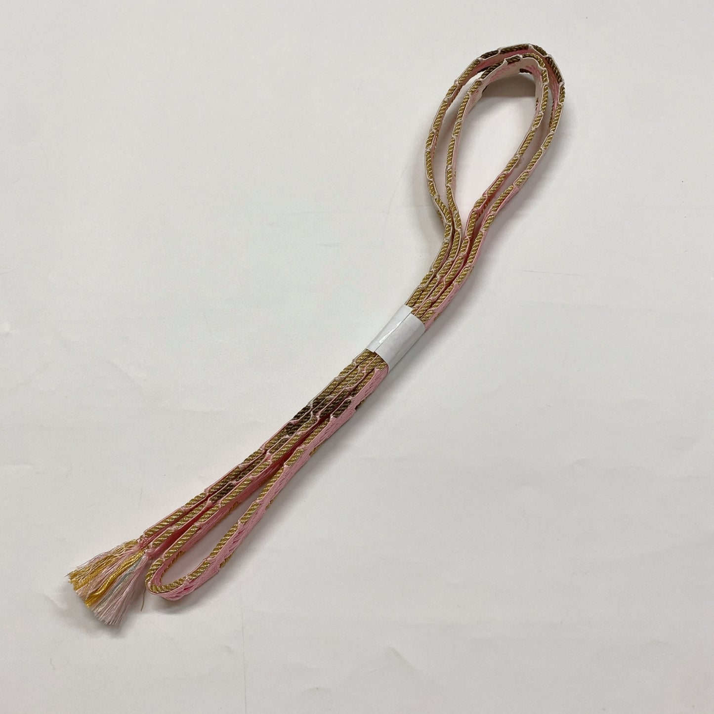 ［8600］帯締め 帯揚げ セット 草花文様 ぼかし 金糸 正絹 着物 帯絞め