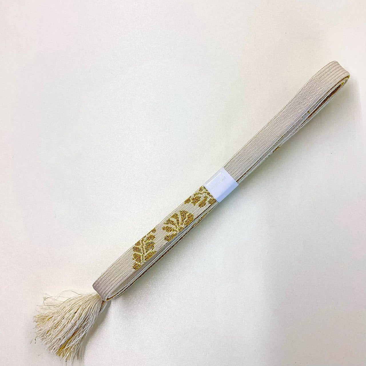 ［8271］帯締め 帯揚げ セット 草花吉祥文様 金糸 正絹 着物 帯絞め