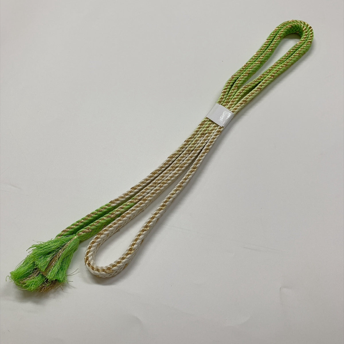 ［9311］帯締め 帯揚げ セット 変わり立湧文様 金糸 正絹 着物 帯絞め