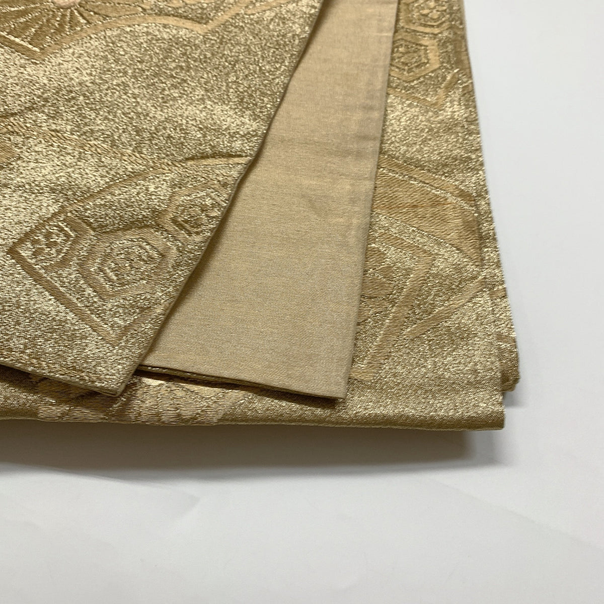 8933# Japanese Vintage Fukuro Obi Belt Kimono Fabric Silk Traditional